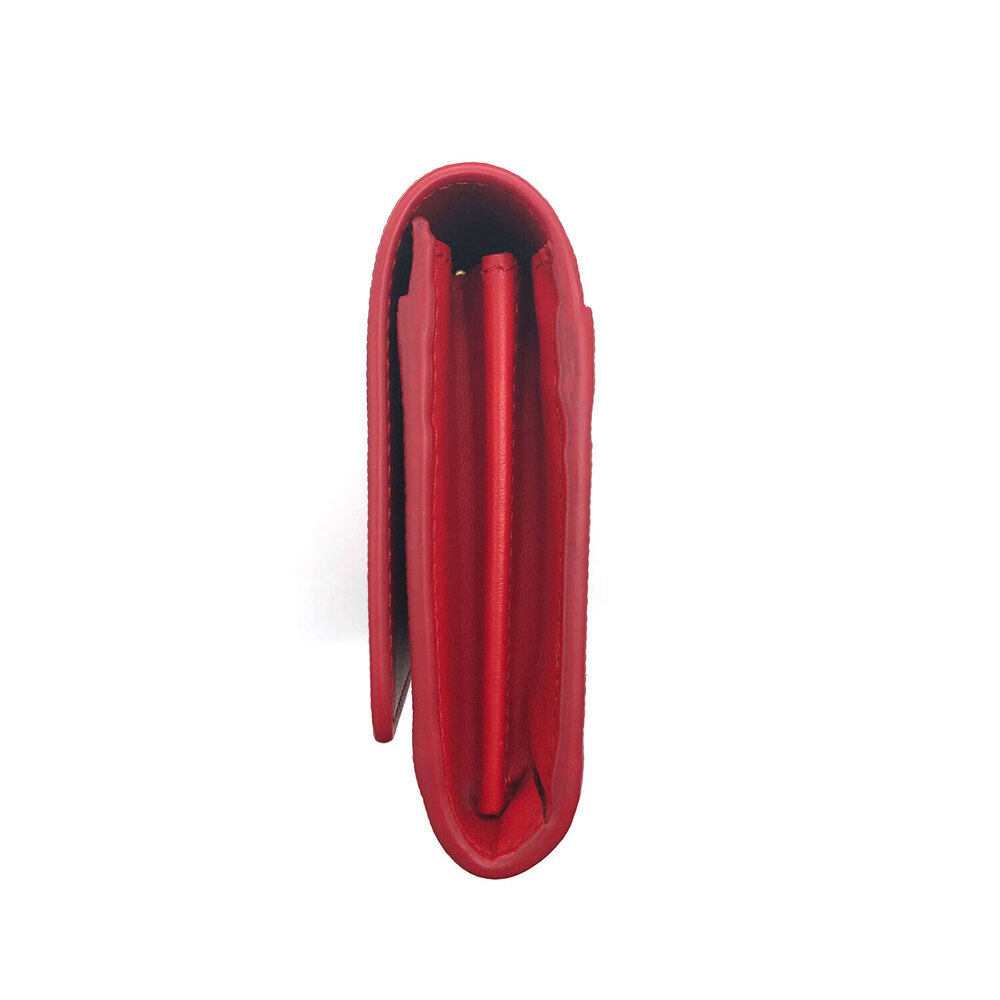 Burberry Long Red Wallet Leather - Picture 3 of 5